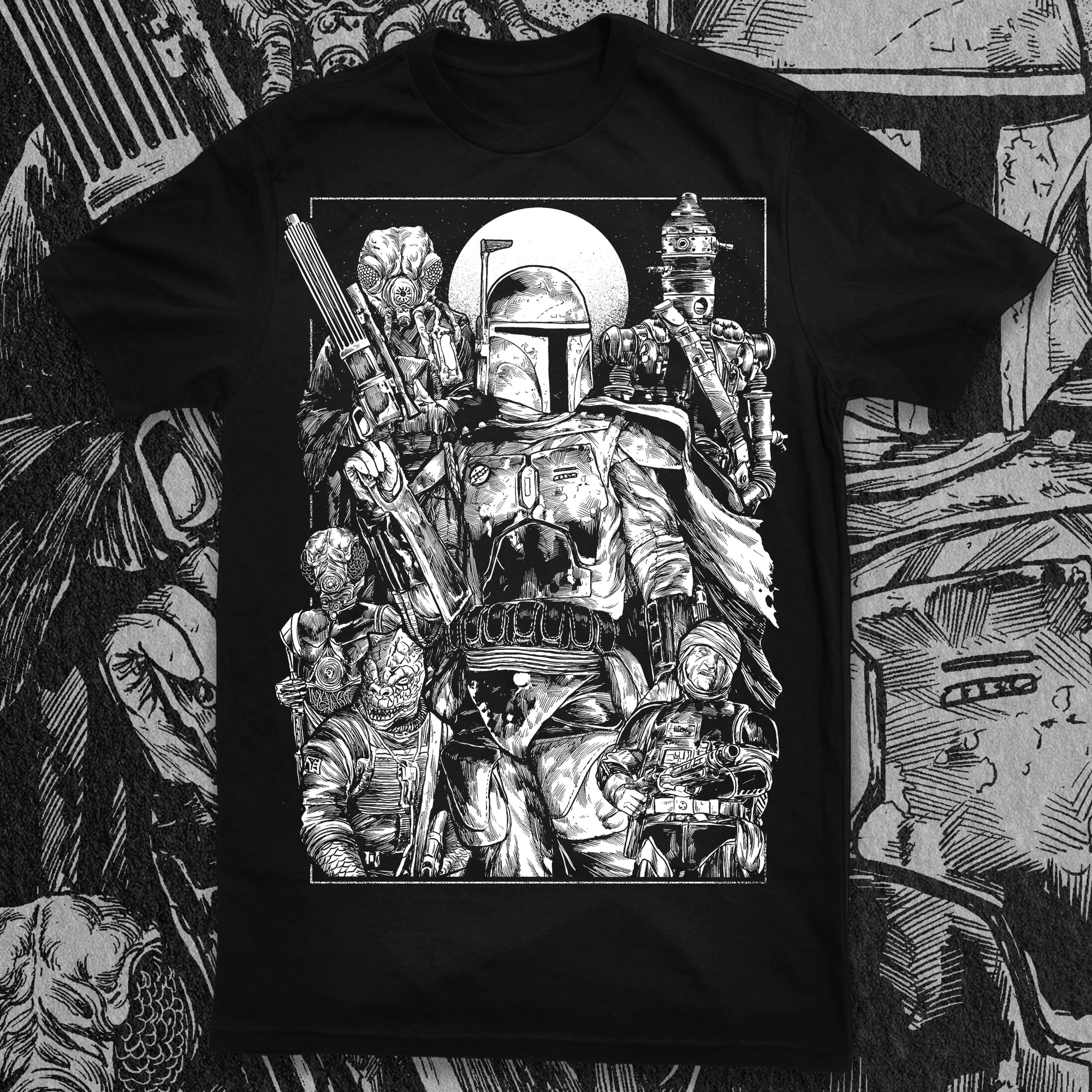 ABACROMBIE INK "BOUNTY HUNTERS" SHIRT