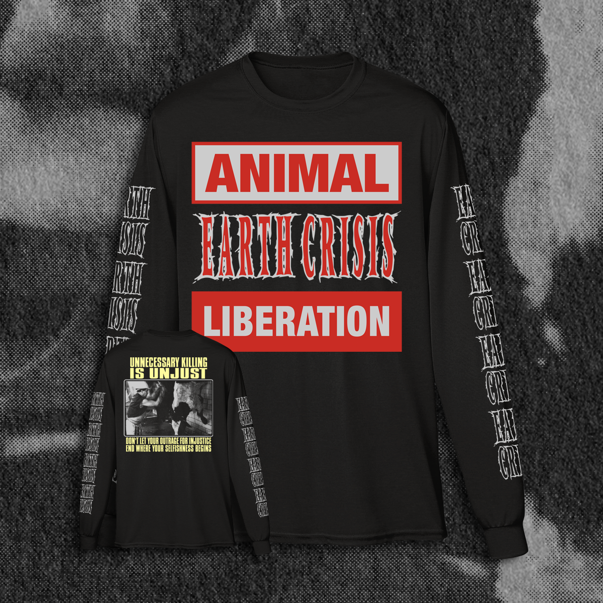 EARTH CRISIS "ANIMAL LIBERATION" LONG SLEEVE SHIRT (PRE-ORDER)