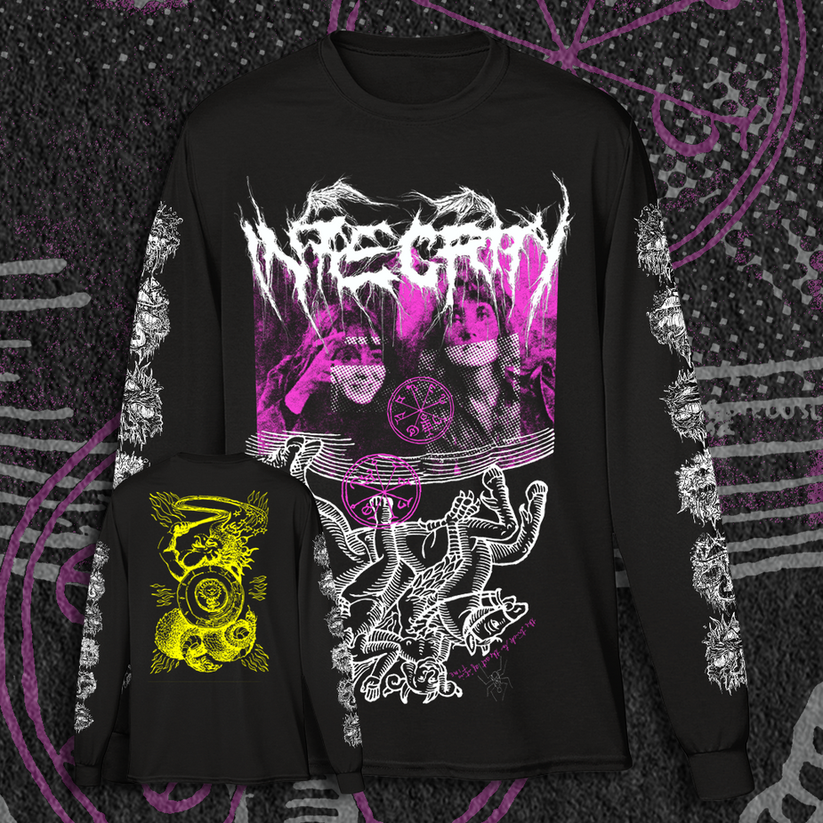 Aya　TRICK ART LONG TEE The World Needs Your Magic Groovy Oversized Long Sleeve Tee in