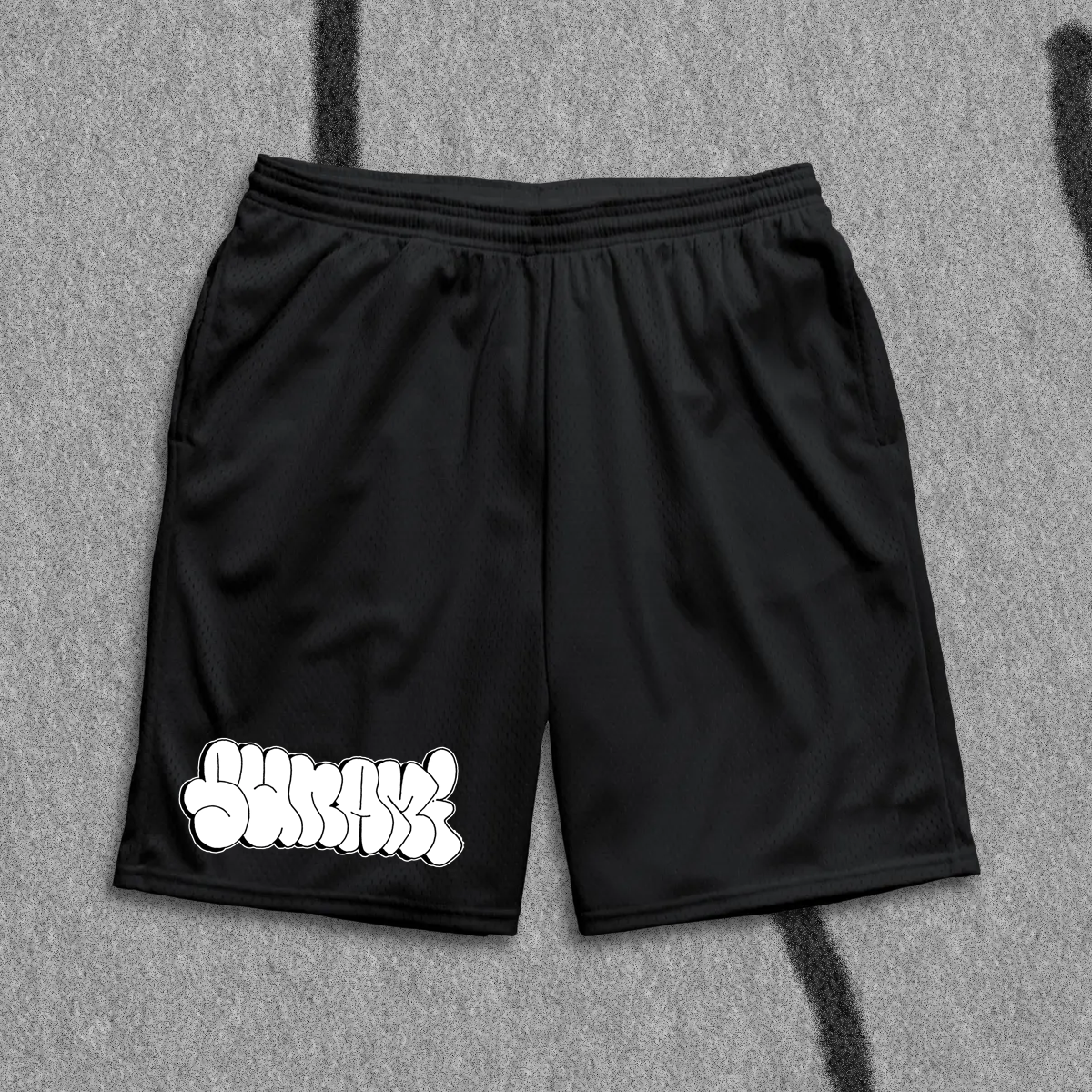 SUNAMI BLACK BADGER MESH SHORTS – Holy Mountain Printing