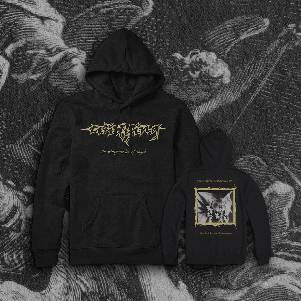 UNDYING "WHISPERED LIES" PULLOVER HOOD