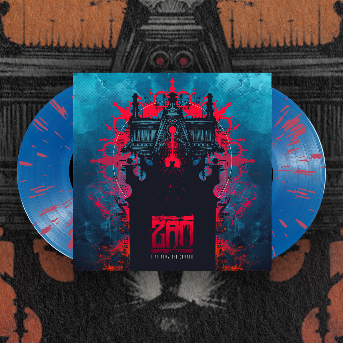 ZAO "LIVE FROM THE CHURCH" Limited Edition 2LP Cobalt/Magenta Splatter Vinyl (PRE-ORDER)