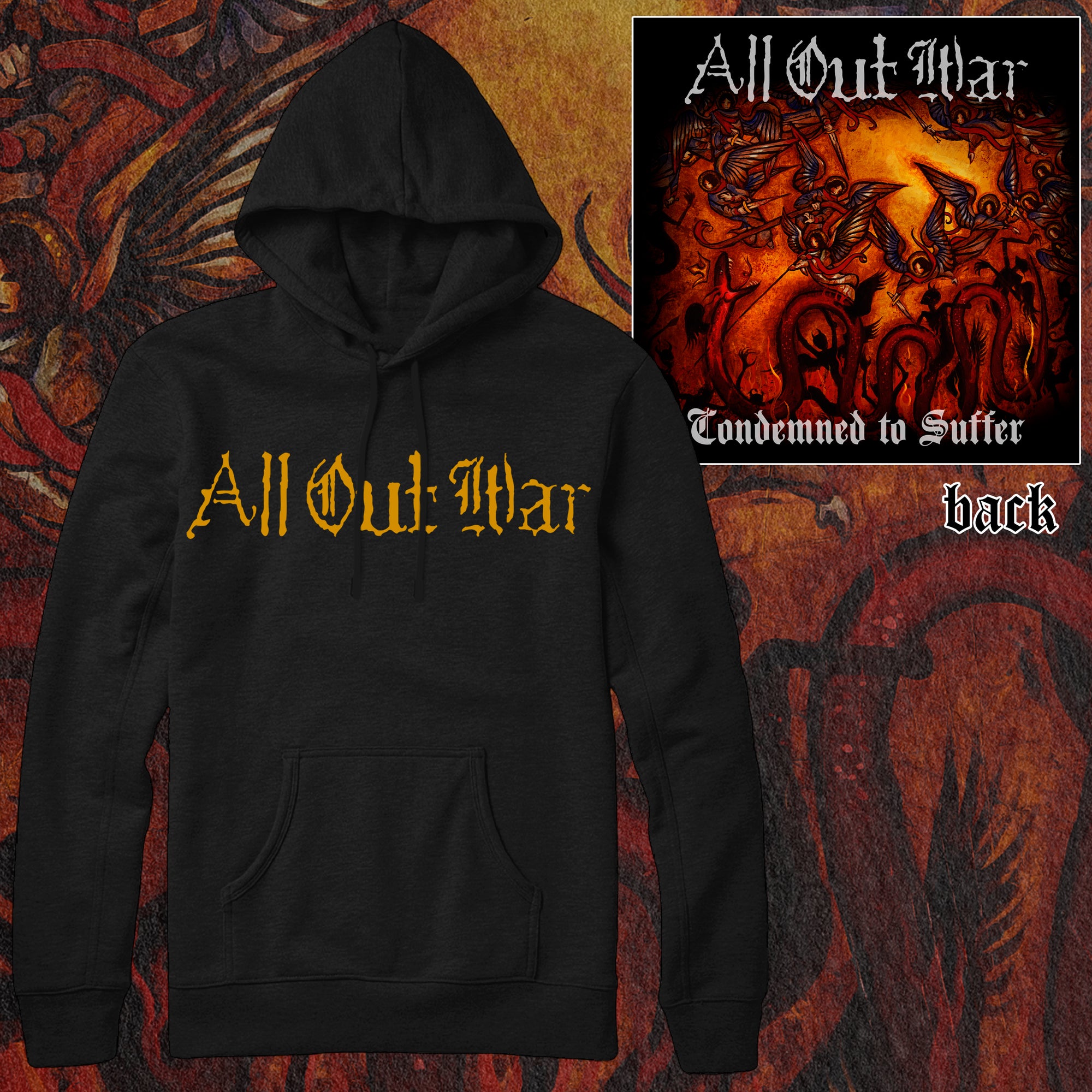 ALL OUT WAR "CONDEMNED" PULLOVER HOOD (PRE-ORDER)