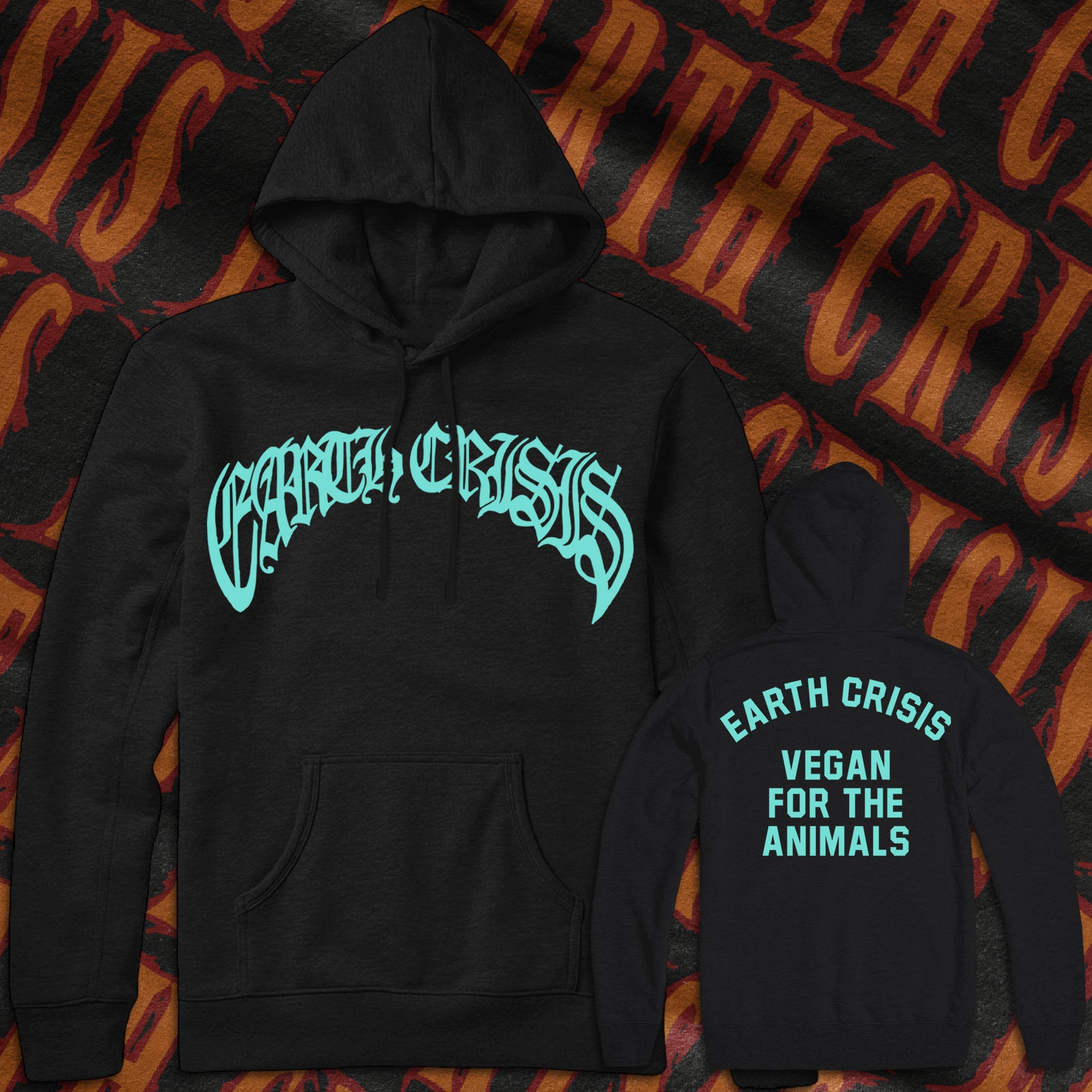EARTH CRISIS "VEGAN FOR THE ANIMALS" PULLOVER HOOD